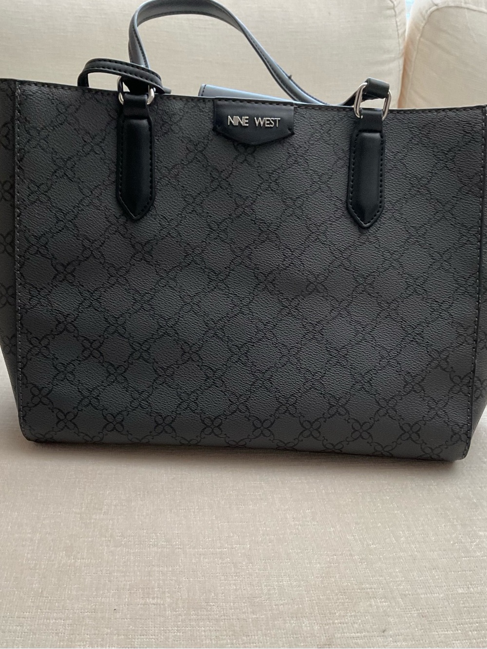 Nine West Black Tote Bag - Everyday Structured Handbag